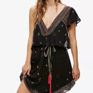 Free People Boho Embroidered Dress